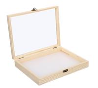 CONGARTENO Boîte d'Exposition en Bois Massif pour Insectes 26X20X5 CM Coffret de Rangement Transparent pour Spécimens Vitrine Éducative pour Collection et Projets Scientifiques Scolaires