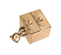 CONGARTENO Boîte Souvenir Dents de Lait et Cheveux Garçon Fille Métal Compacte et Portable Conservation des Premiers Souvenirs Enfance Boîte de Rangement Garçon Fille Vert Vintage