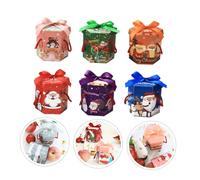 CONGARTENO Boîtes D'emballage Présent de Noël en Papier Kraft, Coffret Hexagonal 18 Pièces pour Bonbons, Biscuits et Gourmandises, Contenant Décoratif pour Fêtes et Occasions Spéciales