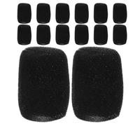 CONGARTENO Bonnettes Anti-Vent en Mousse pour Microphone Portable Lot de 15 Pièces Bonnette Élastique Interne Compatible Microphones Filaires Protection Vent Poussière et Bruit pour