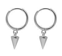 CONGARTENO Boucles D'oreilles Pendantes Géométriques Coniques en Argenté S925, Hypoallergéniques et Légères, Unisexes, pour Usage Quotidien et Occasions Festives, Design Minimaliste Élégant