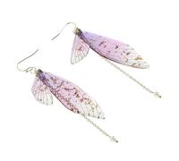 CONGARTENO Boucles D'oreilles Pendantes Romantiques en Perles D'imitation Dégradées, Style Féerique Léger et Confortable, pour Mariage et Fêtes