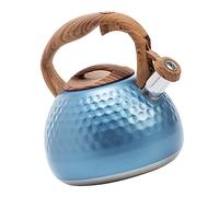 CONGARTENO Bouilloire Sifflante Inoxydable Bleue Capacité Large Sécurité avec Sifflet Automatique Accessoire Pratique pour Cuisine et Théière