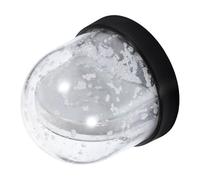 CONGARTENO Boule à Neige Photo Soi-Même avec Socle Noir Boule à Neige en Plastique Vierge pour Sublimation Présentoir Photo DIY Présent Anniversaire et Décoration Festive
