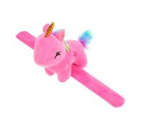 CONGARTENO Bracelet à Claquer Licorne En Peluche Pour Fêtes Garçon Et Filles, Taille Unique, Coton Pp Doux, Couleur Rose, Décoration Festive, Présent Anniversaire,