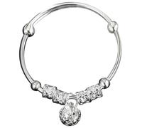 CONGARTENO Bracelet Garçon Et Filles En Alliage à Cloche Décorative, Jonc Fin Argenté, Unisexe Pour Bébé Et Tout-petit, Présent Souvenir Pour Poignet, Usage Fête Et Quotidien