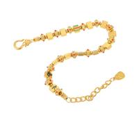 CONGARTENO Bracelet Mahjong Traditionnel à Perles pour Femme Design Treize Merveilles Ajustable Bijou Culturel