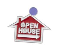 CONGARTENO Broche Maison à Élégante, Épingle à Vêtements en Alliage Métallique, Badge Commercial pour Agent Immobilier, Accessoire Unisexe, Usage Vestimentaire Quotidien, Taille Standard