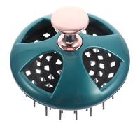 CONGARTENO Brosse Exfoliante Cuir Chevelu Compacte Verte Masseur Portable Tête Humide et Sèche Massage Détente Voyage Soin Capillaire Famille