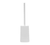 CONGARTENO Brosse WC Murale à Manche Long Blanc Tête Ronde Dure Ensemble de Nettoyage pour Cuvette Fixation Murale pour Salle de Bain Nettoyage en Profondeur sans Recoins Usage