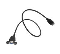 CONGARTENO Câble D'extension USB Type-e vers USB 3.0 A pour Ordinateur de Bureau, Accessoire Informatique Fixation à Vis, Compatible Transfert Haute Vitesse, Câble Interne 0,5 M Bleu