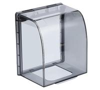 CONGARTENO Cache Prise Étanche Transparent Type Protection Murale Pluie pour Prise Encastrable Couvercle Protecteur Plastique Résistant Adapté à Usage Extérieur et Intérieur