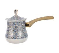 CONGARTENO Cafetière Turque en Inox 720 Ml avec Manche en Bois - Cezve Chauffe-Lait pour Induction Gaz et Vitrocéramique - Pot à Café Arabe et Grec Petit Modèle pour Préparation