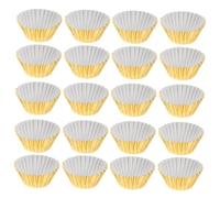 CONGARTENO Caissettes à Cupcakes Mini En Papier Sulfurisé Doré Épais 500 Pièces, Aluminium Anti-huile, Pour Pâtisserie, Muffins Et Mini-gâteaux, Adaptées Aux Fêtes Et Mariages