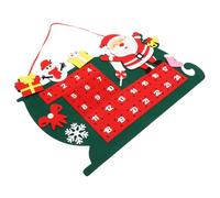 CONGARTENO Calendrier de Feutre DIY à Suspendre Décoration Murale de Noël avec Compte à Rebours pour Garçon Fille et Ambiance Festive