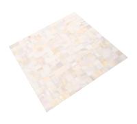 CONGARTENO Carrelage Adhésif Mural Auto-collant Blanc Perle Carrelage Mosaïque sans Joint pour Murs et Sols Résistant à Huile Facile à Nettoyer Décor Intérieur Cuisine Salon Chambre