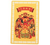 CONGARTENO Carte de Protection Chinoise Taisui Cinq Dieux Protection et Succès Portable Décorative et Polyvalente pour Nouvel an Mariages et Événements