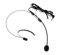CONGARTENO Casque Micro-Casque Filaire Noir Microphone Flexible Intégré, Oreillette Microphone pour Scène et Spectacle, Micro de Tête Professionnel pour Amplification Vocale