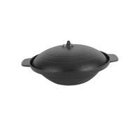 CONGARTENO Casserole Fonte pour Poulet Braisé et Riz Pot de Cuisson Domestique à Chauffage Rapide et Répartition Uniforme Chaleur Casserole Argile pour Mijotés et