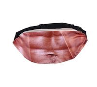 CONGARTENO Ceinture De Créative Sacoche Anti-vol Simulée Forme De Ventre De Voyage avec Rangement pour Poche PU Imperméable pour Hommes Et Femmes