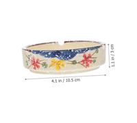 CONGARTENO Cendrier Créatif Céramique Émaillée Japonaise Décor Chic et Pratique pour Bureau Surface Lisse pour Collection et Cadeau