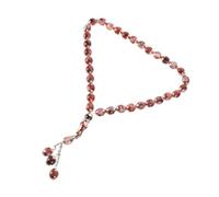 CONGARTENO Chapelet de Prière Perles d'Agate Naturelle Chaîne de Perles Musulmanes Couleur Aléatoire Fournitures de Prière Ramadan Événements Islamiques