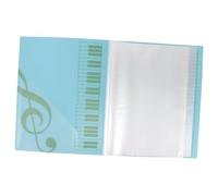 CONGARTENO Classeur de Partitions Bleu Pages avec Pochettes Transparentes Organiseur Portable pour Musique de Piano Chœur et Orchestre