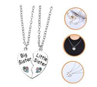 CONGARTENO Collier D'amitié à Coutures De Cœur Alliage Argenté, Bijou Pour Amie, Présent Anniversaire Et Remise De Diplôme, Design Créatif Et Symbole D'amitié