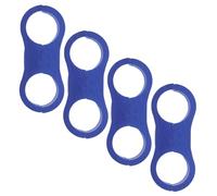 CONGARTENO Collier de Serrage pour Conduite de Carburant en Alliage d'Aluminium Bleu Support de Fixation de Durite An6 Résistant à la Chaleur pour Tuyau d'Essence Moto et Voiture