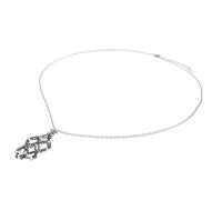 CONGARTENO Collier En Réglable En Acier Inoxydable Pendentif En Cage Support De Design Tissé Accessoire De Mode Taille s Pour Occasions Spéciales
