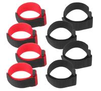 CONGARTENO Colliers Anti-Perturbation Faciles à Utiliser Lot de 8 en Nylon Rouge et Noir pour Réduire Le Chant des Coqs et Diminuer Le Bruit des Volailles pour Poulets