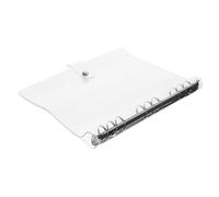 CONGARTENO Coque Classeur Plastique Transparente Couverture Protège-cahier Rechargeable avec Fermeture à Bouton-pression Étui Organiseur pour Planner et Carnet de Notes