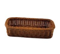 CONGARTENO Corbeille de Rangement Cuisine PP Panier Tissé Style pour Compact et Capacité pour Maison et Commerce Marron