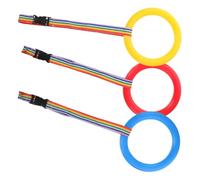 CONGARTENO Corde de Sécurité Anti-perte Couleur Aléatoire 3 Pièces, en Sangle Pp pour Garçon et Filles D'âge Préscolaire pour Activités de Groupe en Extérieur et Traversée de Route
