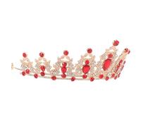 CONGARTENO Couronne De Strass Bandeau De Diadème Coiffe Baroque Couronne De Diadème En Strass Bandeau De La Couronne Reine Tiare Mariage Casque De Couronne De Bal Alliage