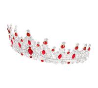 CONGARTENO Couronne en pour Cheveux Argentée Diadème Confortable en Métal pour Concours de Beauté, Fêtes et Mariages, Dimensions 16X15,5X7 CM