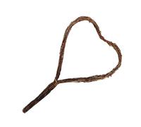 CONGARTENO Couronne Rotin Forme Cœur avec Branche de Vigne Naturelle Guirlande Suspendue pour Décoration de Mariage et Porte de Artisanale et Élégante