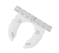 CONGARTENO Coussin de Siège de Toilette pour Tout-petits Pliable Blanc, Accessoire Pratique et Portable en Plastique Doux, pour Apprentissage Propreté en Voyage, Garçon et Fille, Siège