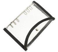 CONGARTENO Couverture de Cahier à Reliure en PVC Transparent Bordure Noire Étui Protecteur pour Classeur à Feuilles Mobiles Coque de Cahier Résistante pour Usage Scolaire et Bureau 1