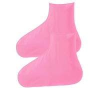 CONGARTENO Couvre-Chaussures en Latex Housse de Botte de Pluie Bottes imperméables Surchaussures jetables Protégeurs imperméables de Chaussures Pied Rose