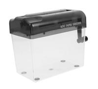 CONGARTENO Destructeur Documents Papier Manuel Portable Broyeur Compact à Manivelle pour Bureau et Maison Outil de Coupe Papier Noir Accessoire de Bureau Pratique