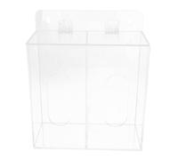 CONGARTENO distributeur de gants Couverture monté mur monter étui porte-masque contenant de masque porte jetable boîte à gants Acrylique