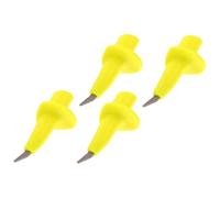 CONGARTENO Embouts en Carbure de Tungstène pour Bâtons de Randonnée 4 Pièces Universels Jaune Citron Protège-Pointe Antidérapant Matériel de Randonnée Conseils de Bâtons de Marche