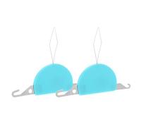 CONGARTENO Enfile-Aiguille Bleu Clair Lot de 2 Passe-Fil à Couture Manuelle et Machine Boucle Métallique Fine et Flexible Outil Portable pour Point de Croix et Couture à la Main