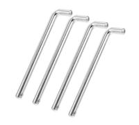 CONGARTENO Ensemble de 4 Goupilles de Poids L en Alliage D’Aluminium M10 Longueur 135 MM pour Accessoires de Musculation Compatible Équipements de Fitness Insertion Rapide et Maintien