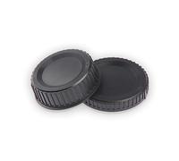 CONGARTENO Ensemble De 5 Caches Arrière Corps de Caméra Compatible avec Appareils Photo DSLR Noir Protection pour Objectifs et Boîtier