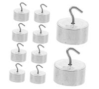 CONGARTENO Ensemble de Poids de Laboratoire à Crochets, Poids 500g, 10pcs, Fer Chromé et Abs, Support Stable pour Expériences de Mécanique et Enseignement