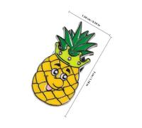 CONGARTENO Épingles Ananas Fruit Cartoon Pins Émail pour Sacs Chapeaux et Chemises Accessoires pour Étudiants et Amateurs de Mode