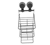 CONGARTENO Étagère De Rangement à Ventouse pour Salle De Bain Organisateur Multifonctionnel Amovible Et Pliable sans Perçage Profond pour Shampoing Et Accessoires De Toilette