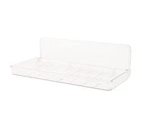 CONGARTENO Étagère Flottante Plastique Transparent Organisateur De Rangement sans Perçage pour Salle De Bain Cuisine Et Cosmétique Pratique pour Espace Rangé